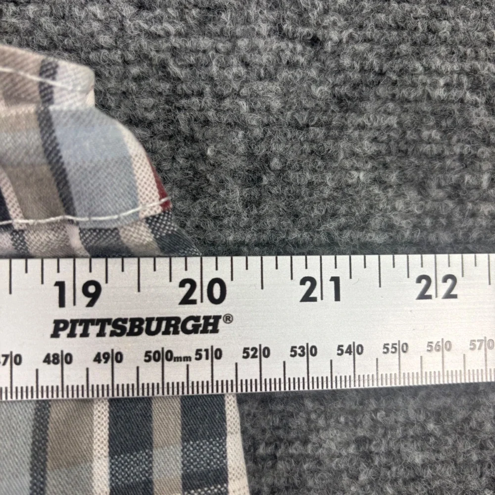 Benjamin Black Cargo Shorts 36 Gray Plaid Multi-Pocket Utility Mens‎